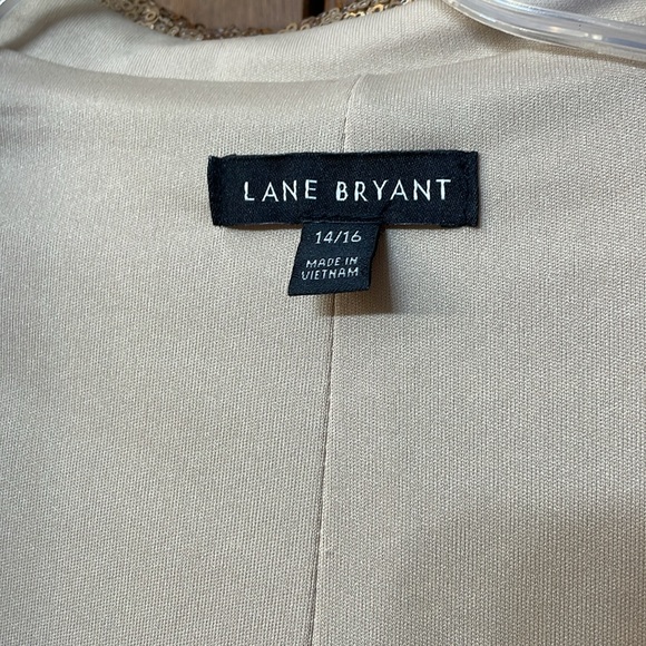 LANE BRYANT UEC Women’s Size 14/16 Gold Sequin Duster Holiday Festive Sparkly - Picture 4 of 15